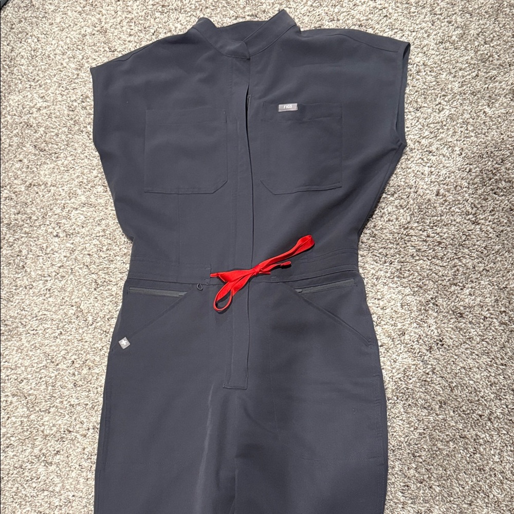 Figs charcoal jumpsuit